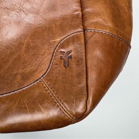 Womens Frye Melissa Four Poster Leather Hobo Bag Brown Style DB1488 - Picture 2 of 15